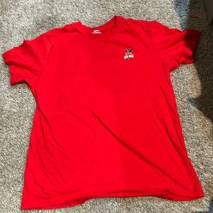 red nike shirt